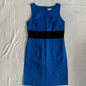 Blue sleeveless loft dress